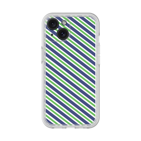 Premium Panel［ Small Stripe - Navy × Green ］