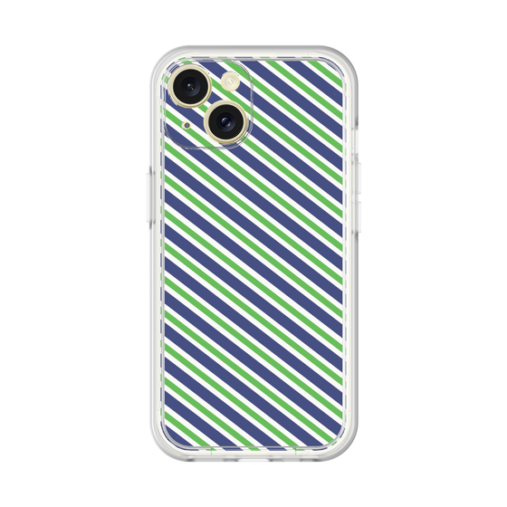 Premium Panel［ Small Stripe - Navy × Green ］