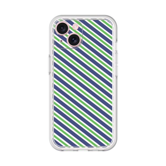 Premium Panel［ Small Stripe - Navy × Green ］