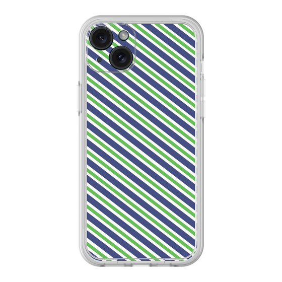 Premium Panel［ Small Stripe - Navy × Green ］