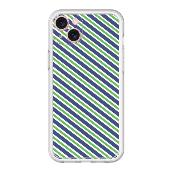 Premium Panel［ Small Stripe - Navy × Green ］
