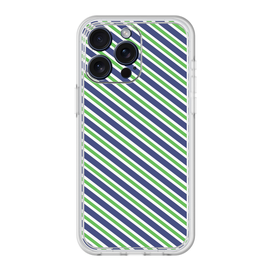 Premium Panel［ Small Stripe - Navy × Green ］