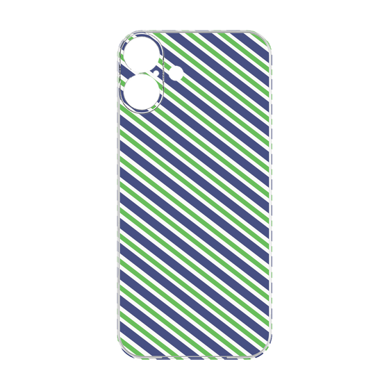 Premium Panel［ Small Stripe - Navy × Green ］