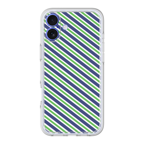 Premium Panel［ Small Stripe - Navy × Green ］