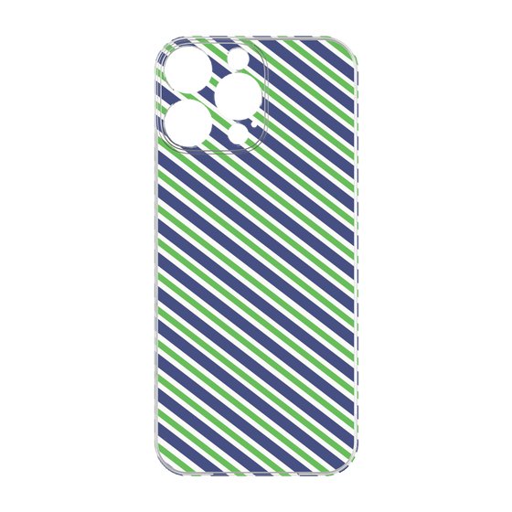 Premium Panel［ Small Stripe - Navy × Green ］