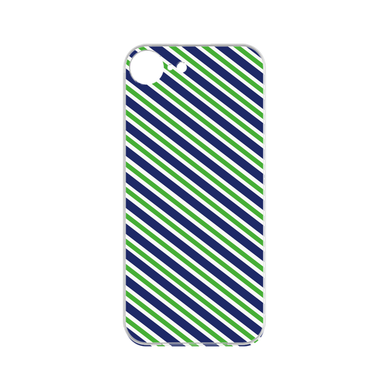 Premium Panel［ Small Stripe - Navy × Green ］