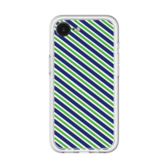 Premium Panel［ Small Stripe - Navy × Green ］