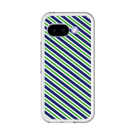 Premium Panel［ Small Stripe - Navy × Green ］