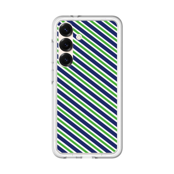 Premium Panel［ Small Stripe - Navy × Green ］