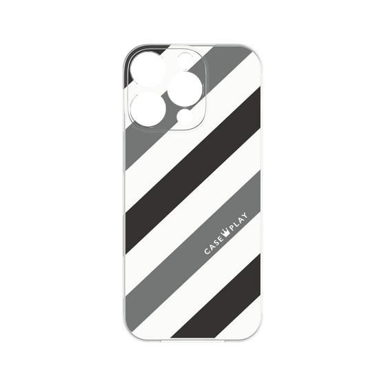 Premium Panel［ Big Stripe - Black × Gray ］