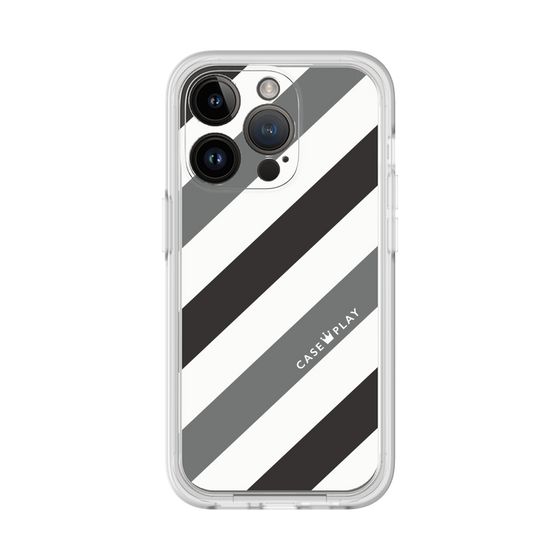 Premium Panel［ Big Stripe - Black × Gray ］