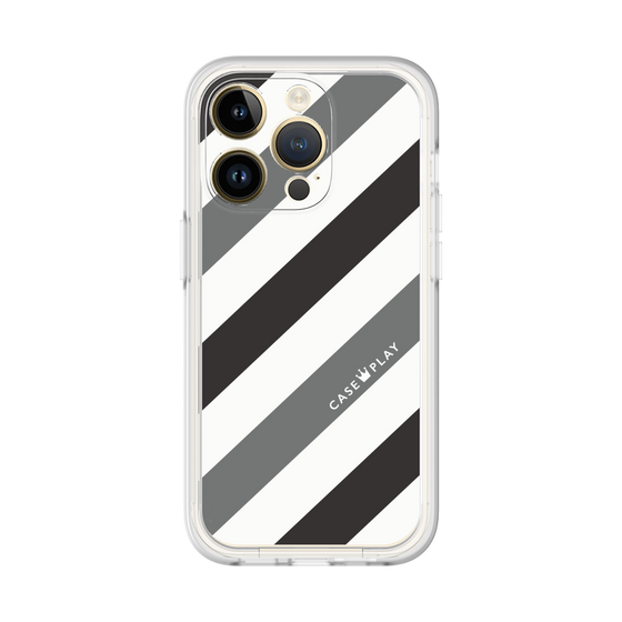 Premium Panel［ Big Stripe - Black × Gray ］