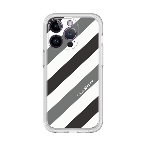 Premium Panel［ Big Stripe - Black × Gray ］