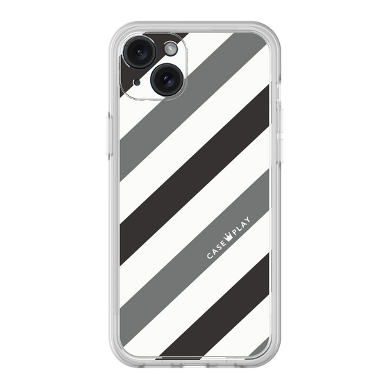 Premium Panel［ Big Stripe - Black × Gray ］
