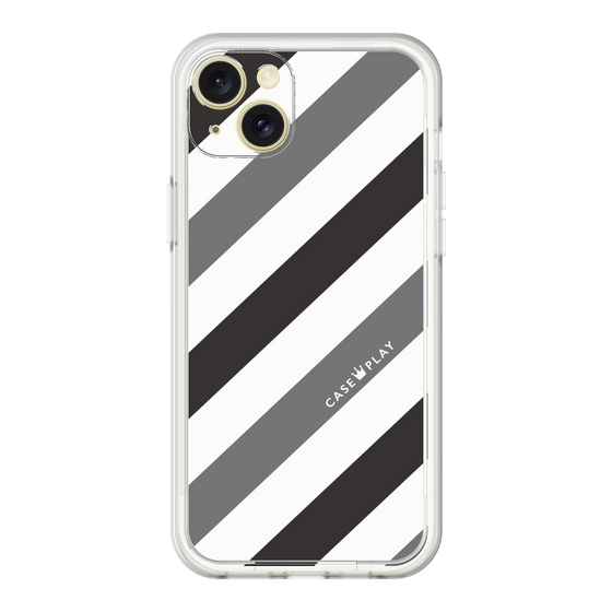 Premium Panel［ Big Stripe - Black × Gray ］