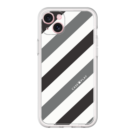 Premium Panel［ Big Stripe - Black × Gray ］