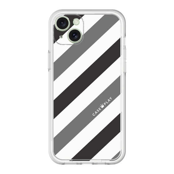 Premium Panel［ Big Stripe - Black × Gray ］