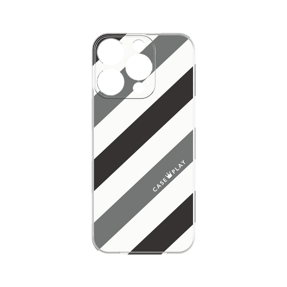 Premium Panel［ Big Stripe - Black × Gray ］