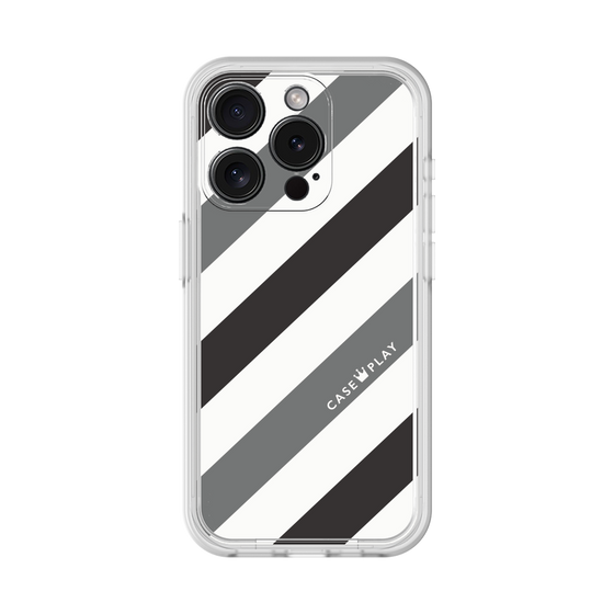 Premium Panel［ Big Stripe - Black × Gray ］