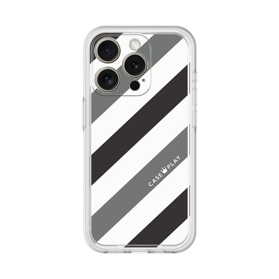 Premium Panel［ Big Stripe - Black × Gray ］