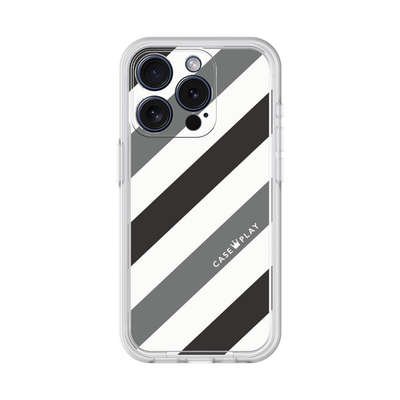 Premium Panel［ Big Stripe - Black × Gray ］