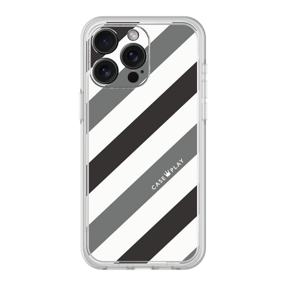 Premium Panel［ Big Stripe - Black × Gray ］