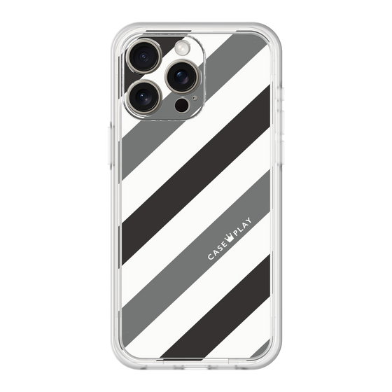 Premium Panel［ Big Stripe - Black × Gray ］