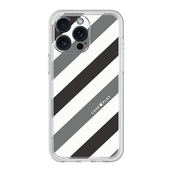 Premium Panel［ Big Stripe - Black × Gray ］