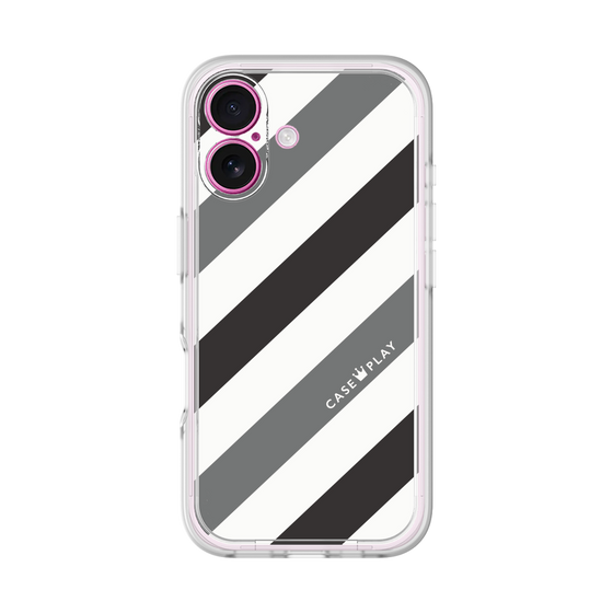 Premium Panel［ Big Stripe - Black × Gray ］