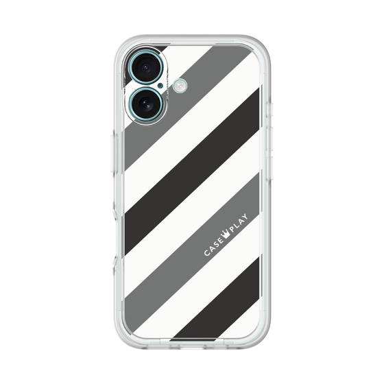 Premium Panel［ Big Stripe - Black × Gray ］