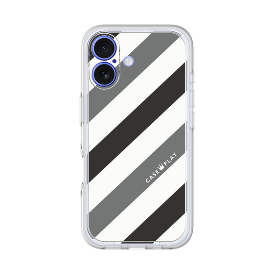 Premium Panel［ Big Stripe - Black × Gray ］