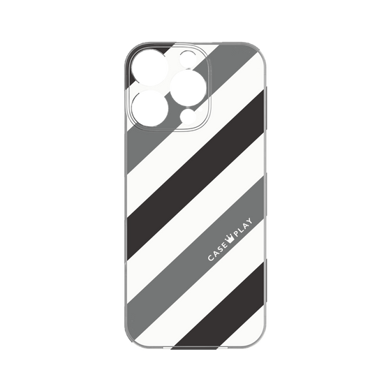 Premium Panel［ Big Stripe - Black × Gray ］