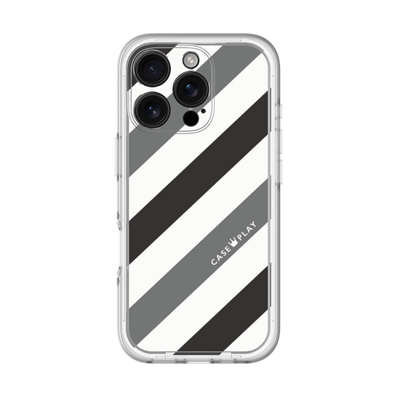 Premium Panel［ Big Stripe - Black × Gray ］