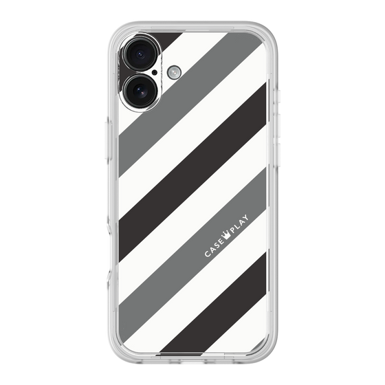 Premium Panel［ Big Stripe - Black × Gray ］