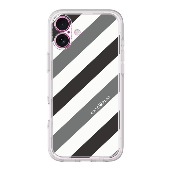Premium Panel［ Big Stripe - Black × Gray ］