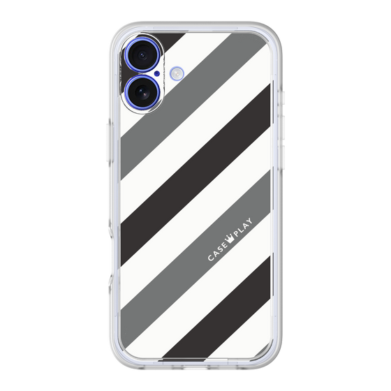 Premium Panel［ Big Stripe - Black × Gray ］