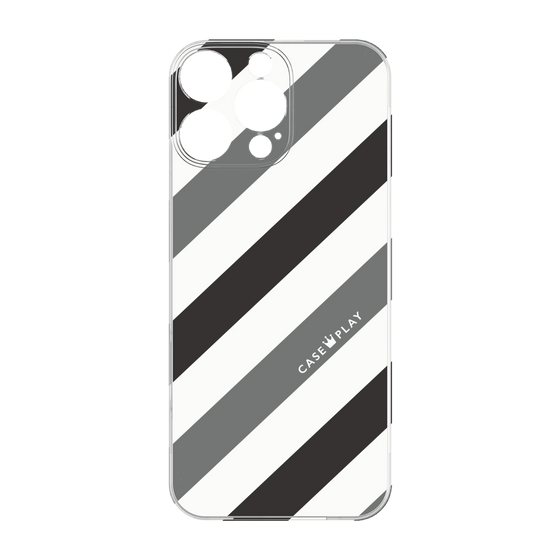 Premium Panel［ Big Stripe - Black × Gray ］