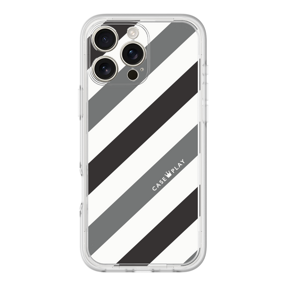 Premium Panel［ Big Stripe - Black × Gray ］