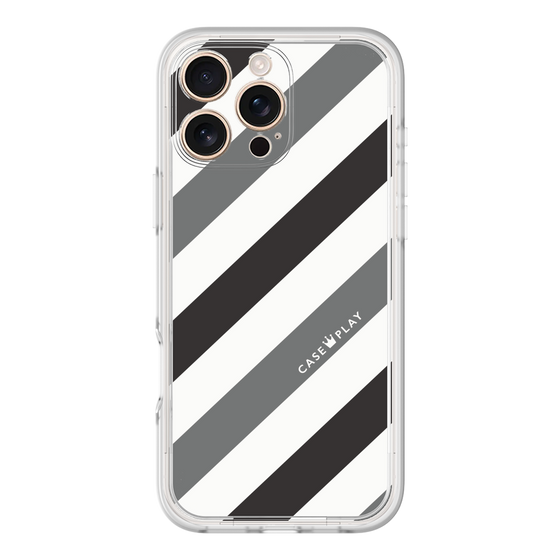 Premium Panel［ Big Stripe - Black × Gray ］