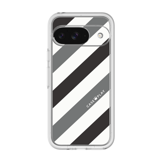 Premium Panel［ Big Stripe - Black × Gray ］