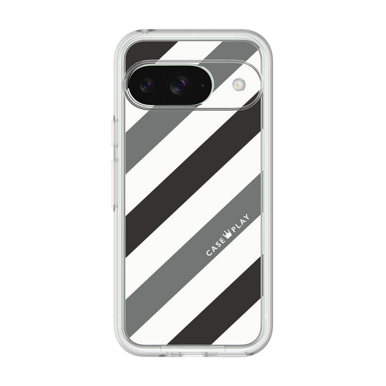 Premium Panel［ Big Stripe - Black × Gray ］