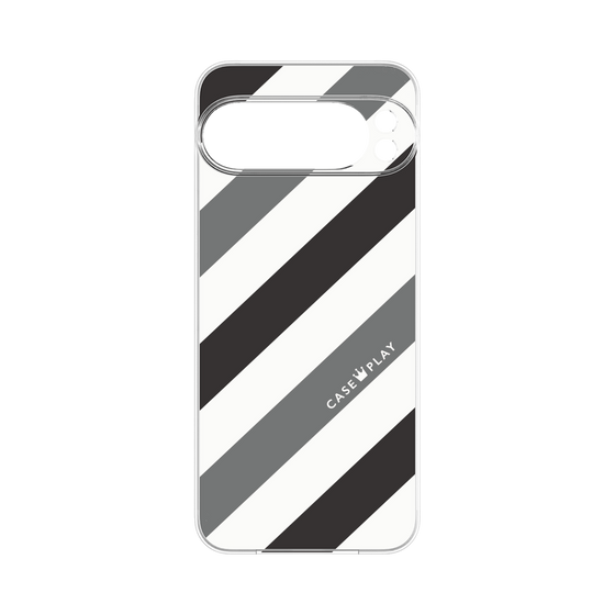 Premium Panel［ Big Stripe - Black × Gray ］