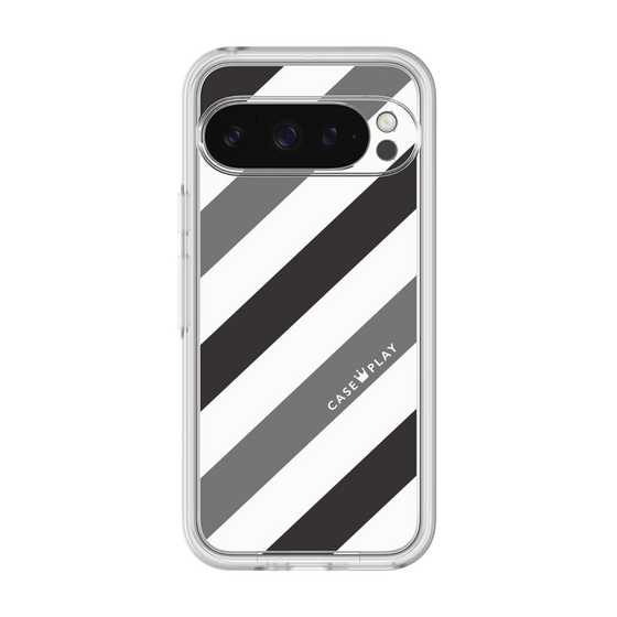 Premium Panel［ Big Stripe - Black × Gray ］