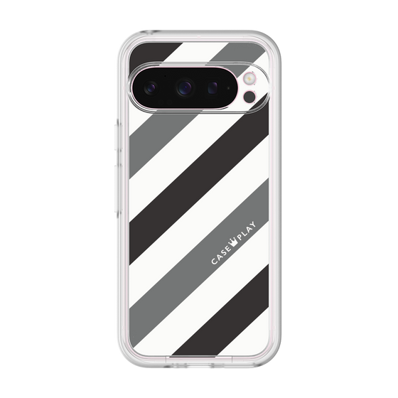Premium Panel［ Big Stripe - Black × Gray ］