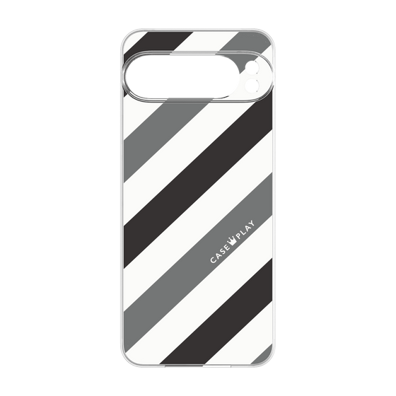 Premium Panel［ Big Stripe - Black × Gray ］