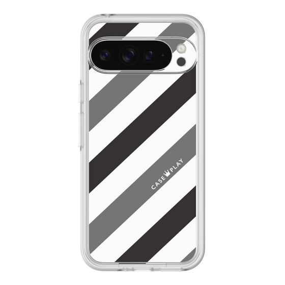 Premium Panel［ Big Stripe - Black × Gray ］