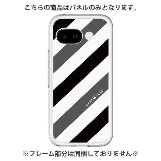 Premium Panel［ Big Stripe - Black × Gray ］