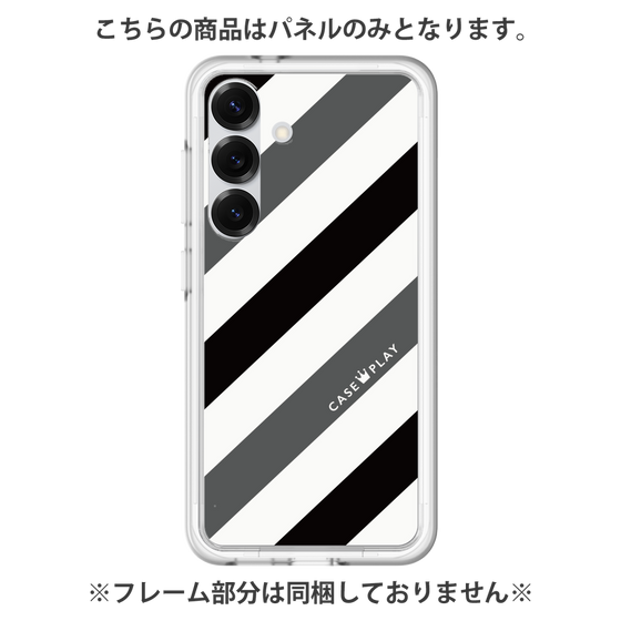 Premium Panel［ Big Stripe - Black × Gray ］