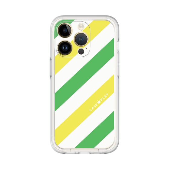 Premium Panel［ Big Stripe - Green × Yellow ］