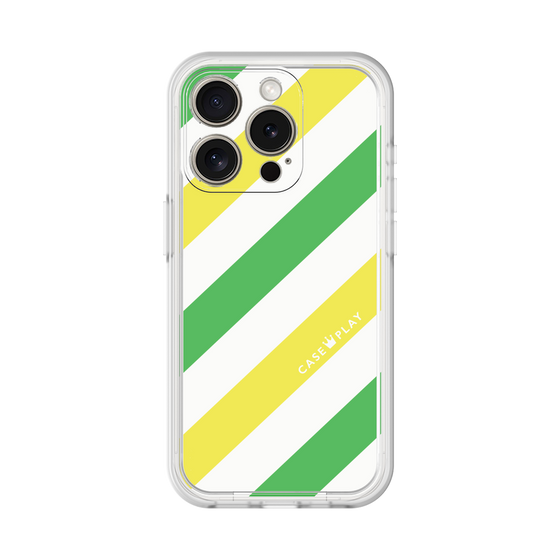 Premium Panel［ Big Stripe - Green × Yellow ］